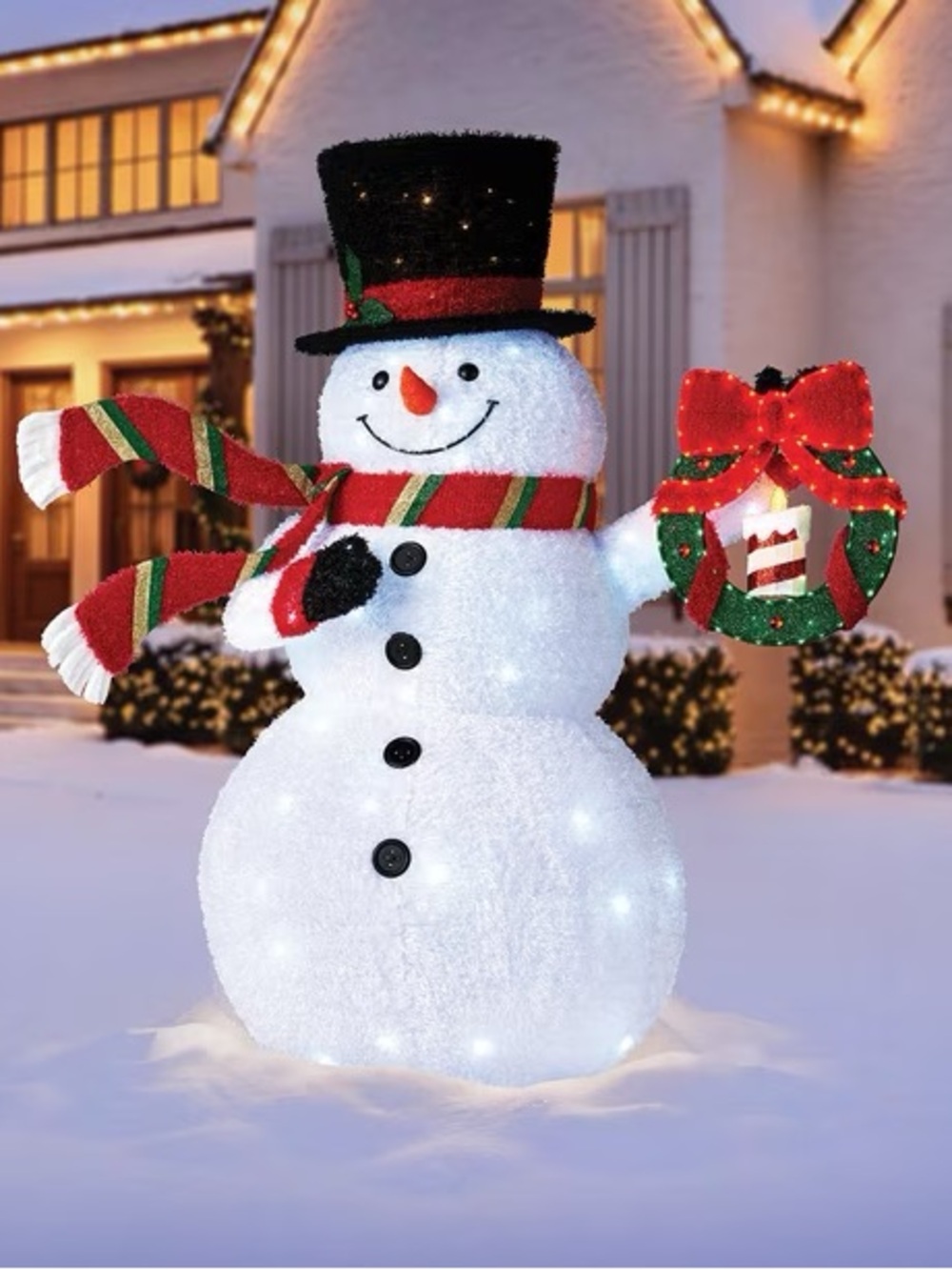 6' Pre-Lit Pop-Up Snowman